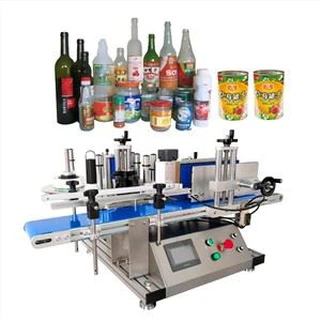Mesin pelabelan desktop automatik untuk botol bulat